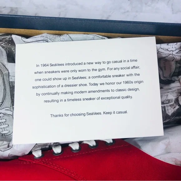 SeaVees Womens Shoes Palm Ave Sneakers  Plimsoll Size 9.5 Cherry Cotton Canvas - Picture 11 of 16